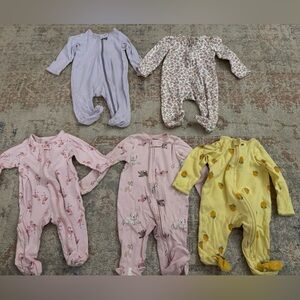 Carters Baby Onesie Bundle - Pink, Yellow, and Purple